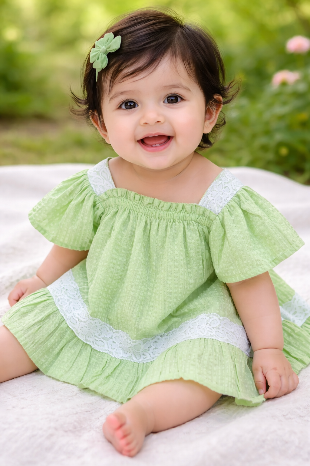 Pistachio Petal Dress