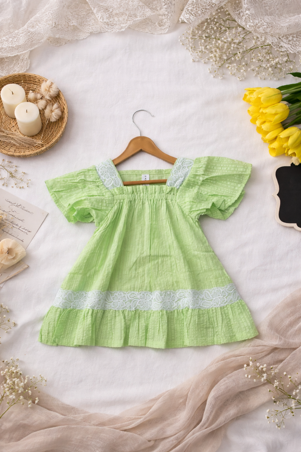 Pistachio Petal Dress