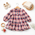 Soft plaid tiered dress