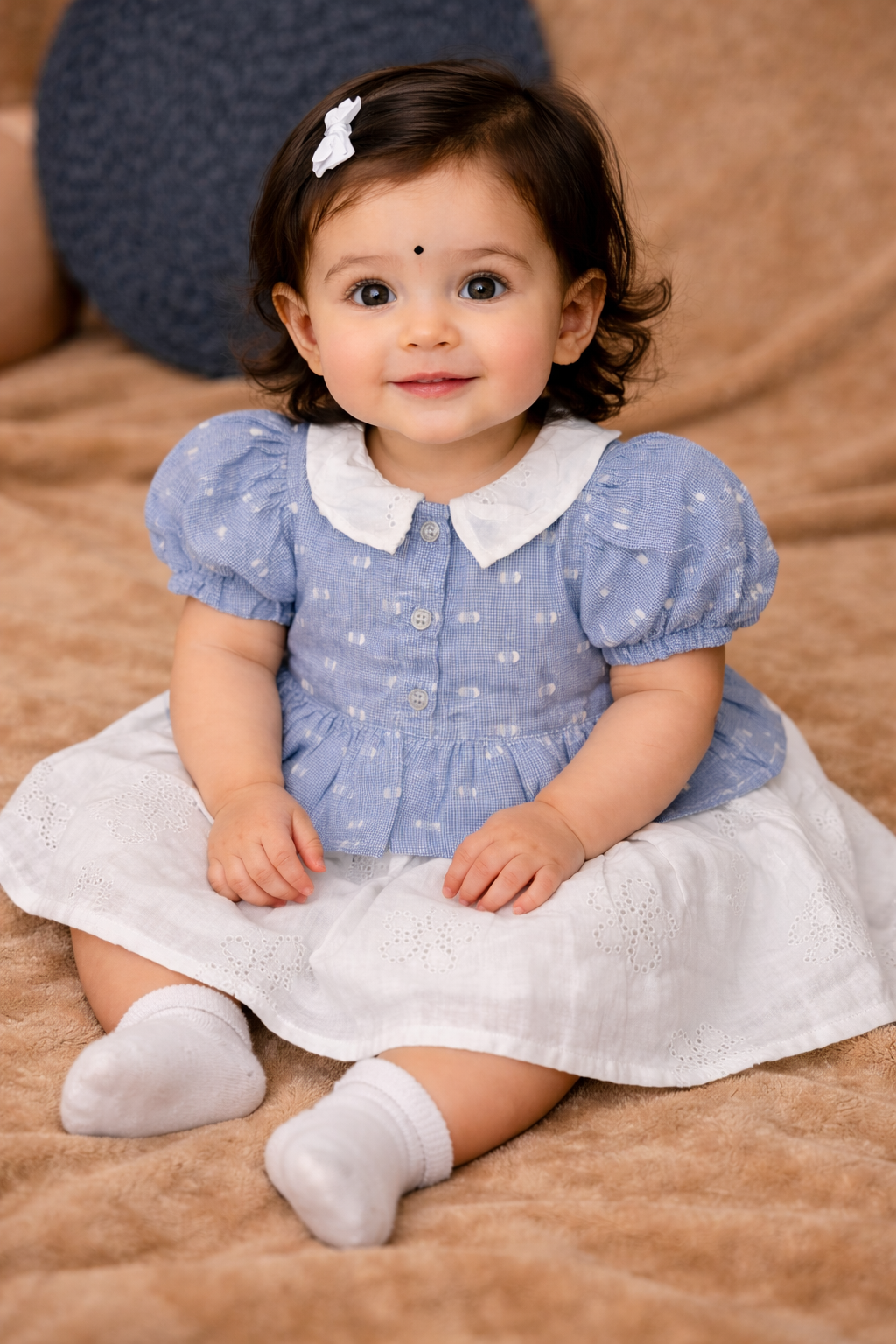 Bluebell Bloom Peter Pan Collar Dress